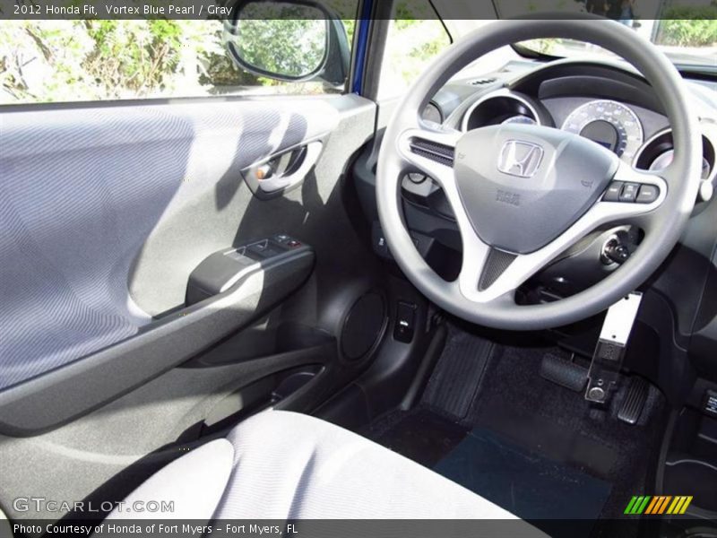 Vortex Blue Pearl / Gray 2012 Honda Fit