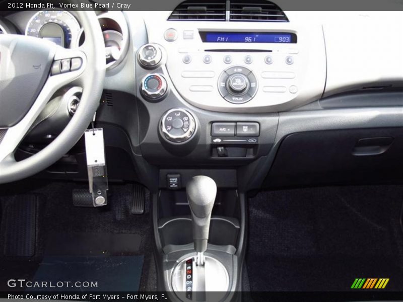 Vortex Blue Pearl / Gray 2012 Honda Fit