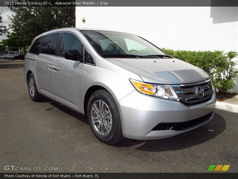 Alabaster Silver Metallic / Gray 2012 Honda Odyssey EX-L