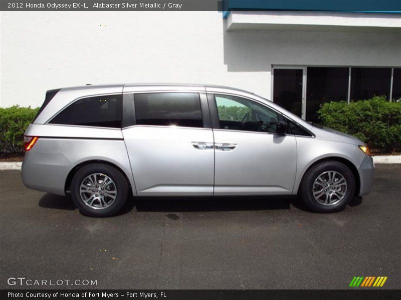 Alabaster Silver Metallic / Gray 2012 Honda Odyssey EX-L