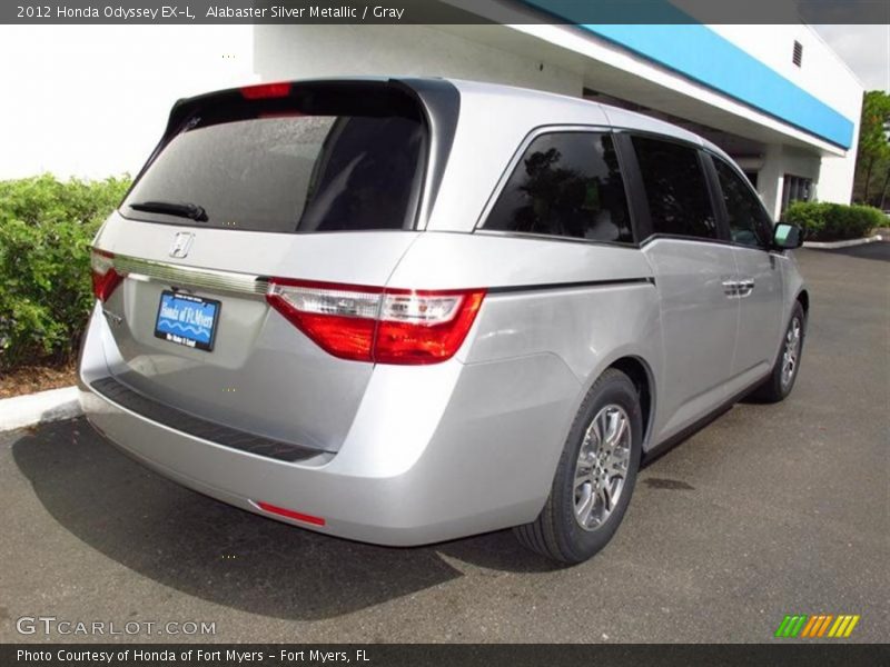 Alabaster Silver Metallic / Gray 2012 Honda Odyssey EX-L