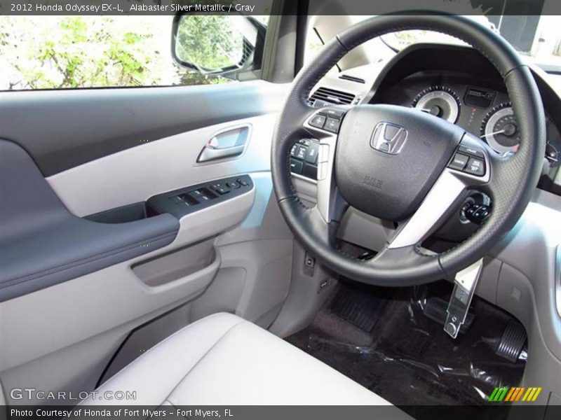Alabaster Silver Metallic / Gray 2012 Honda Odyssey EX-L