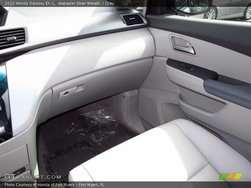 Alabaster Silver Metallic / Gray 2012 Honda Odyssey EX-L