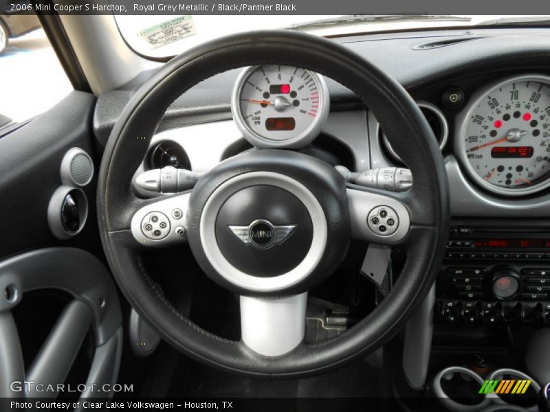 Royal Grey Metallic / Black/Panther Black 2006 Mini Cooper S Hardtop
