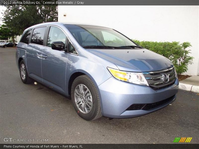 Celestial Blue Metallic / Gray 2012 Honda Odyssey EX