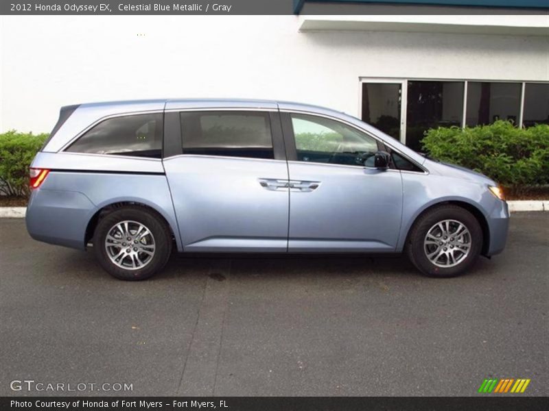 Celestial Blue Metallic / Gray 2012 Honda Odyssey EX