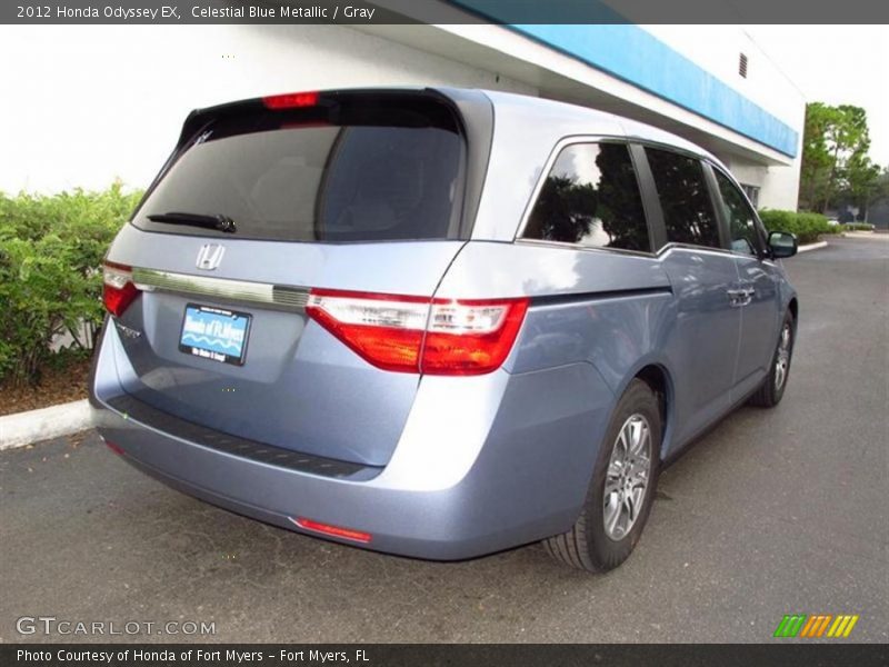 Celestial Blue Metallic / Gray 2012 Honda Odyssey EX