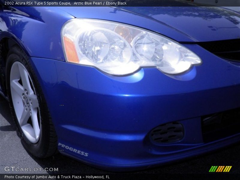 Arctic Blue Pearl / Ebony Black 2002 Acura RSX Type S Sports Coupe