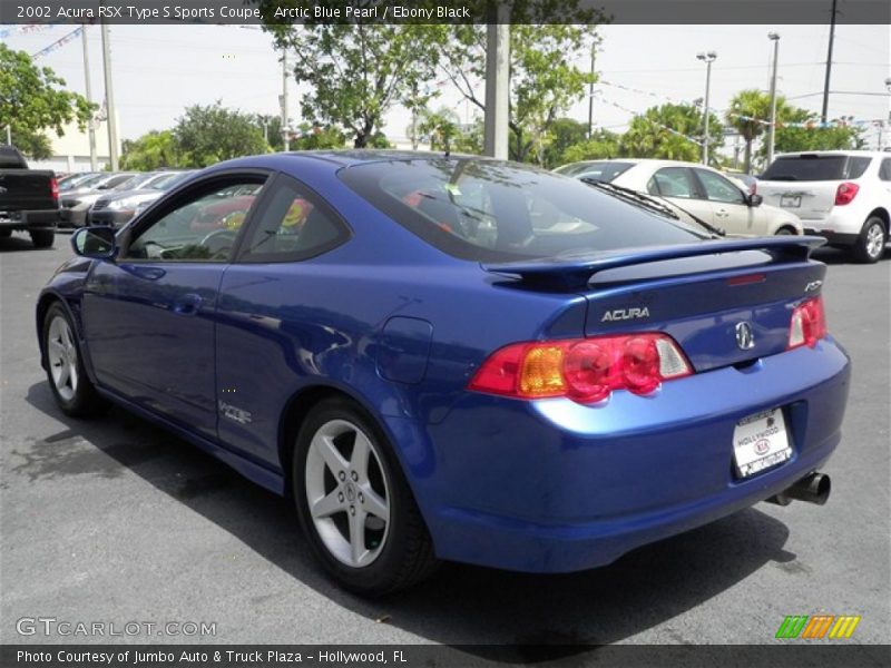 Arctic Blue Pearl / Ebony Black 2002 Acura RSX Type S Sports Coupe
