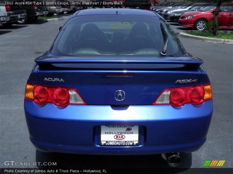 Arctic Blue Pearl / Ebony Black 2002 Acura RSX Type S Sports Coupe