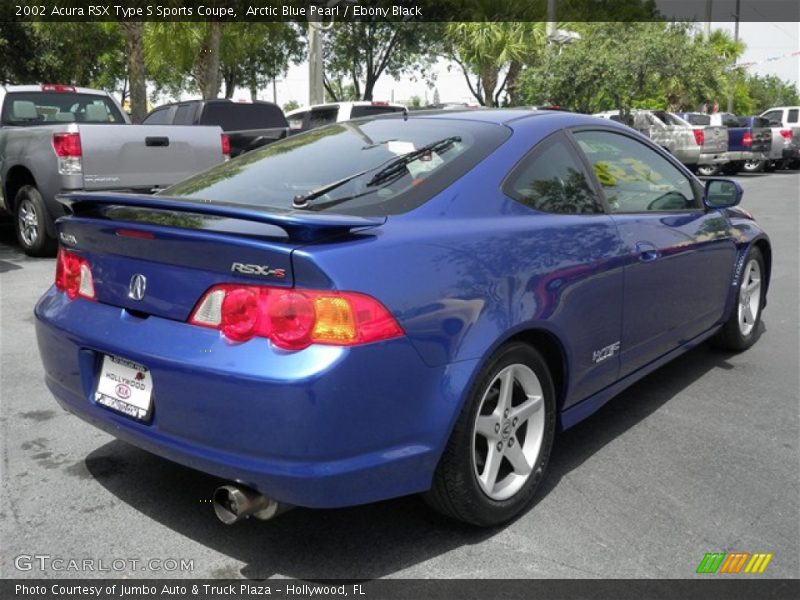 Arctic Blue Pearl / Ebony Black 2002 Acura RSX Type S Sports Coupe