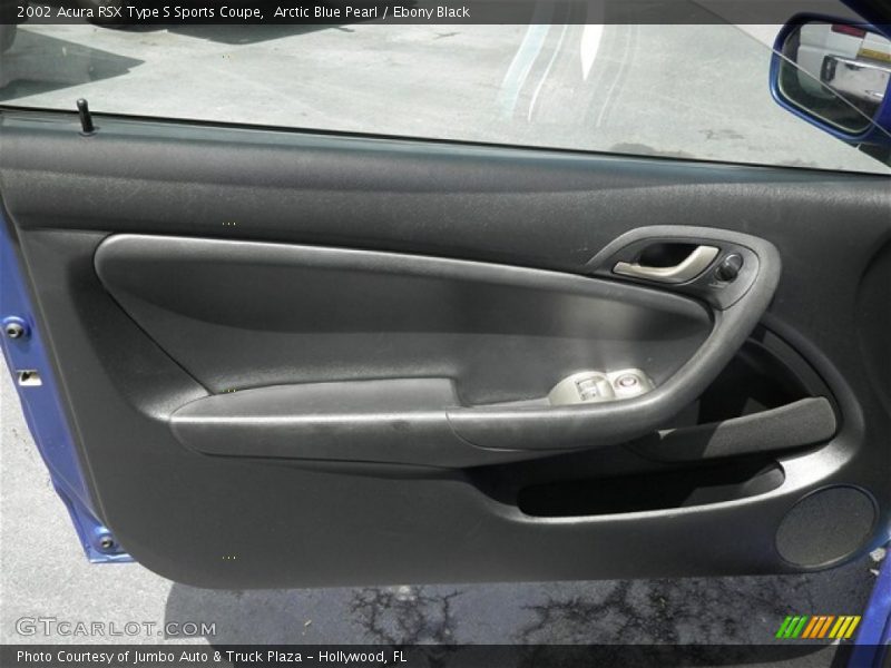 Arctic Blue Pearl / Ebony Black 2002 Acura RSX Type S Sports Coupe