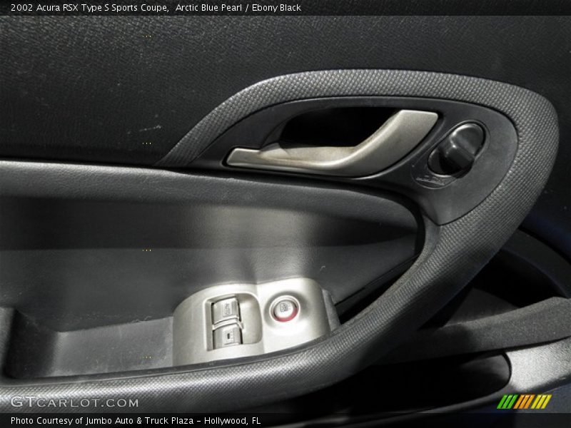 Arctic Blue Pearl / Ebony Black 2002 Acura RSX Type S Sports Coupe