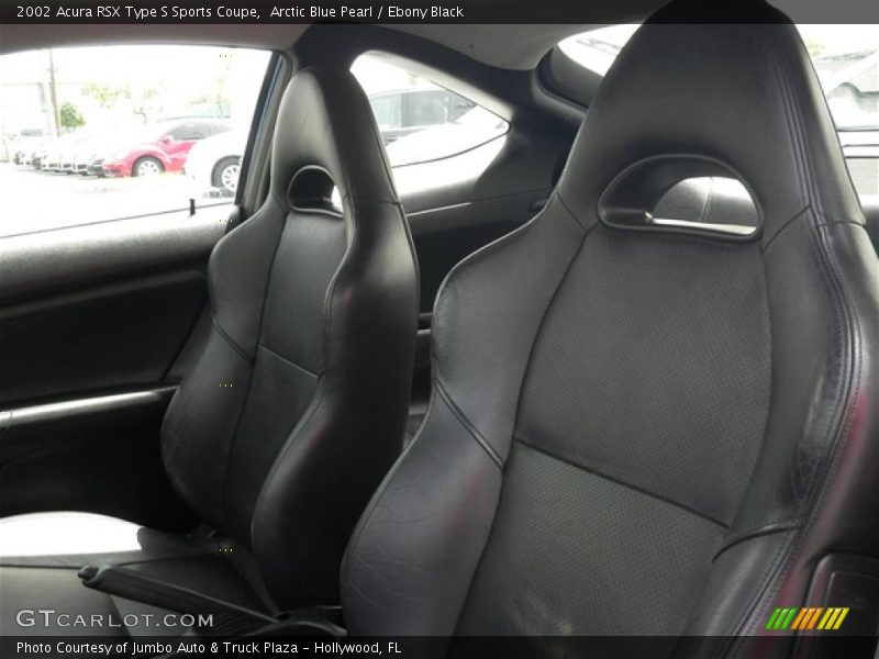 Arctic Blue Pearl / Ebony Black 2002 Acura RSX Type S Sports Coupe