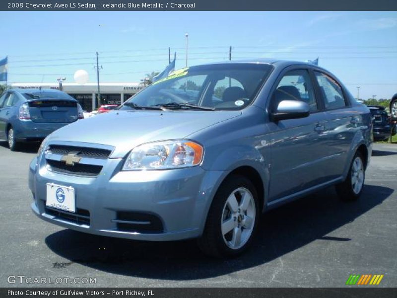 Icelandic Blue Metallic / Charcoal 2008 Chevrolet Aveo LS Sedan