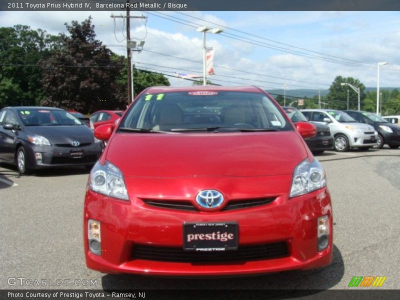 Barcelona Red Metallic / Bisque 2011 Toyota Prius Hybrid IV