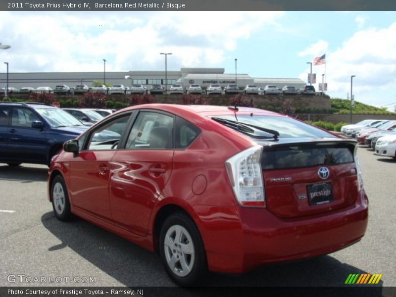 Barcelona Red Metallic / Bisque 2011 Toyota Prius Hybrid IV