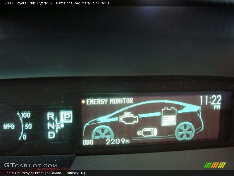 Barcelona Red Metallic / Bisque 2011 Toyota Prius Hybrid IV