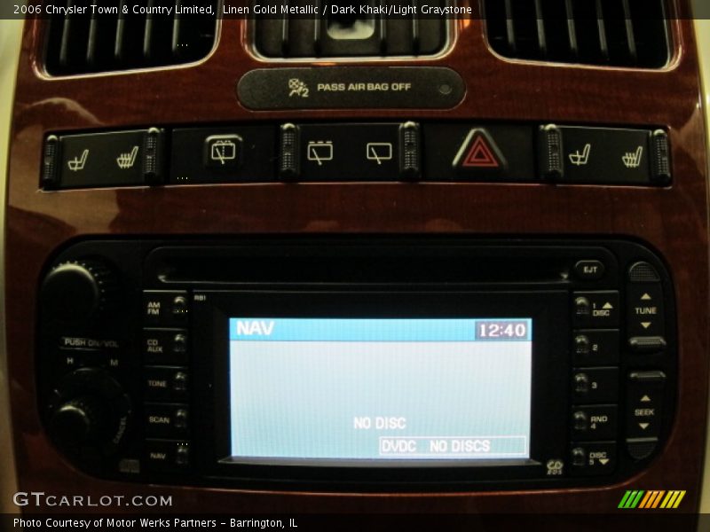 Linen Gold Metallic / Dark Khaki/Light Graystone 2006 Chrysler Town & Country Limited