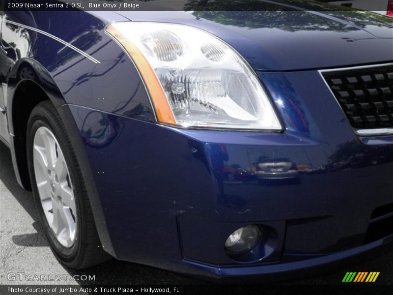 Blue Onyx / Beige 2009 Nissan Sentra 2.0 SL