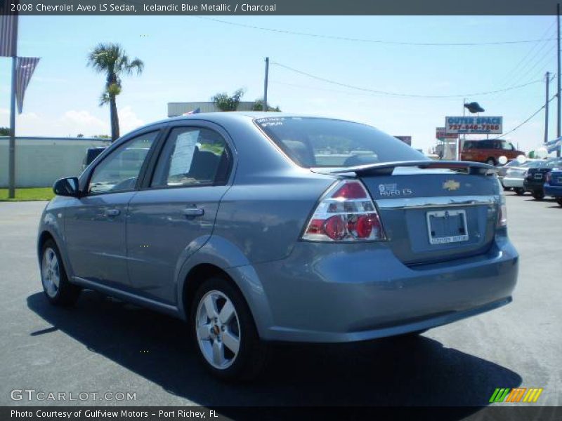 Icelandic Blue Metallic / Charcoal 2008 Chevrolet Aveo LS Sedan