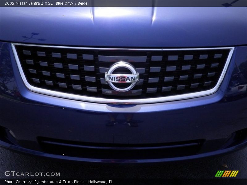 Blue Onyx / Beige 2009 Nissan Sentra 2.0 SL