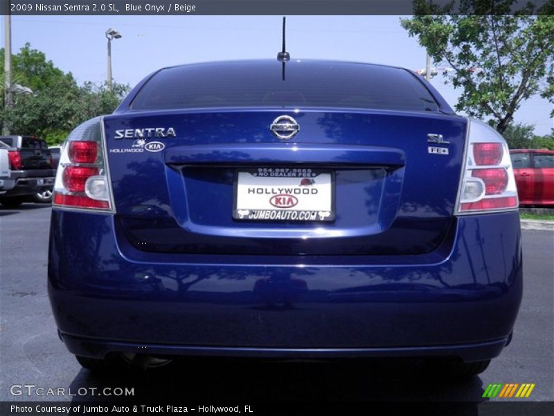 Blue Onyx / Beige 2009 Nissan Sentra 2.0 SL