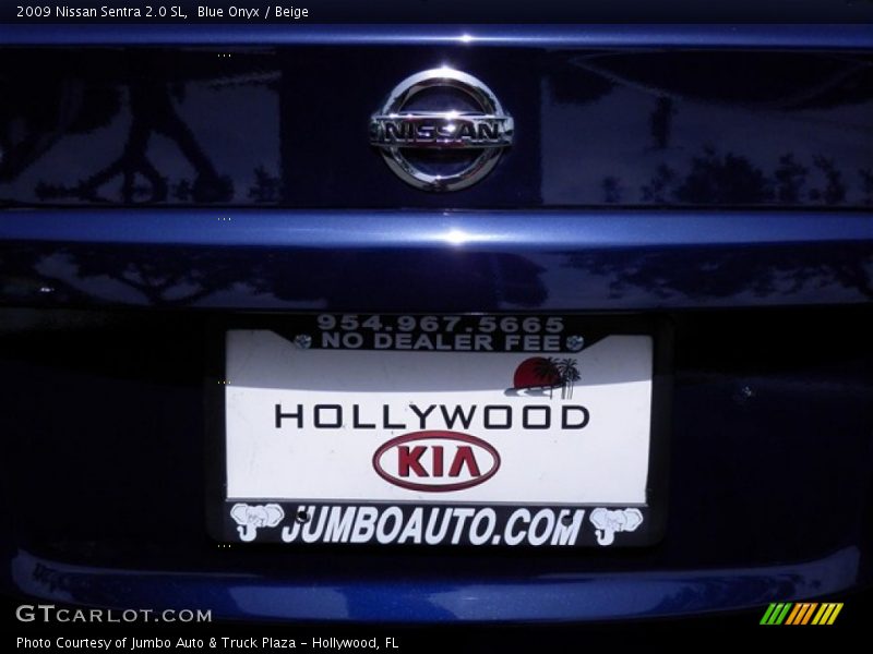 Blue Onyx / Beige 2009 Nissan Sentra 2.0 SL
