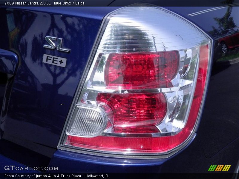 Blue Onyx / Beige 2009 Nissan Sentra 2.0 SL