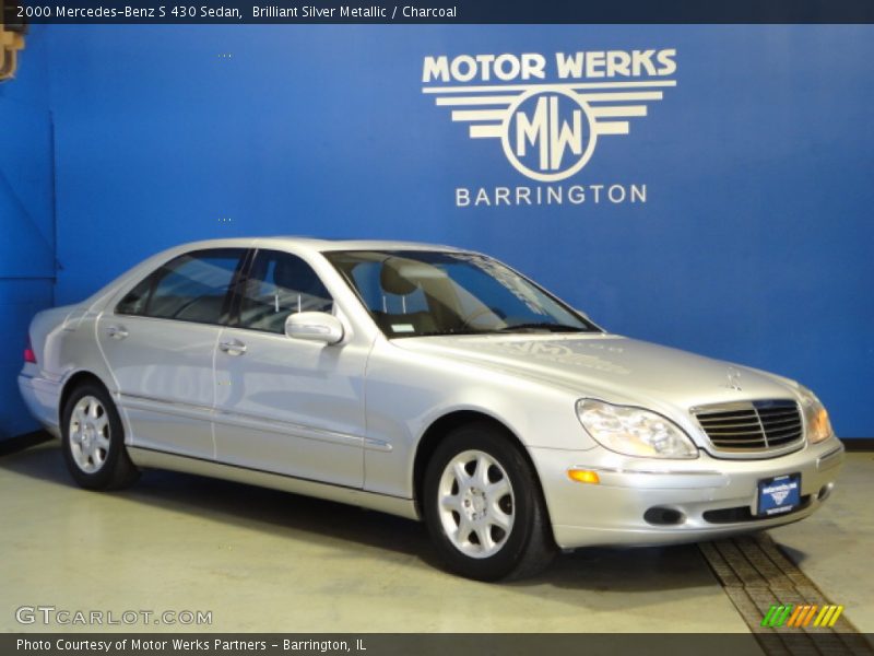Brilliant Silver Metallic / Charcoal 2000 Mercedes-Benz S 430 Sedan
