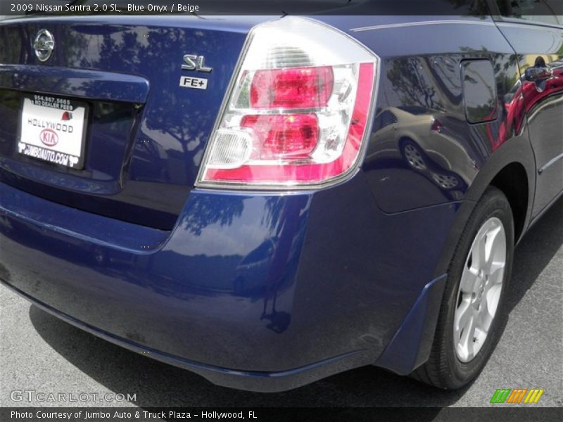 Blue Onyx / Beige 2009 Nissan Sentra 2.0 SL