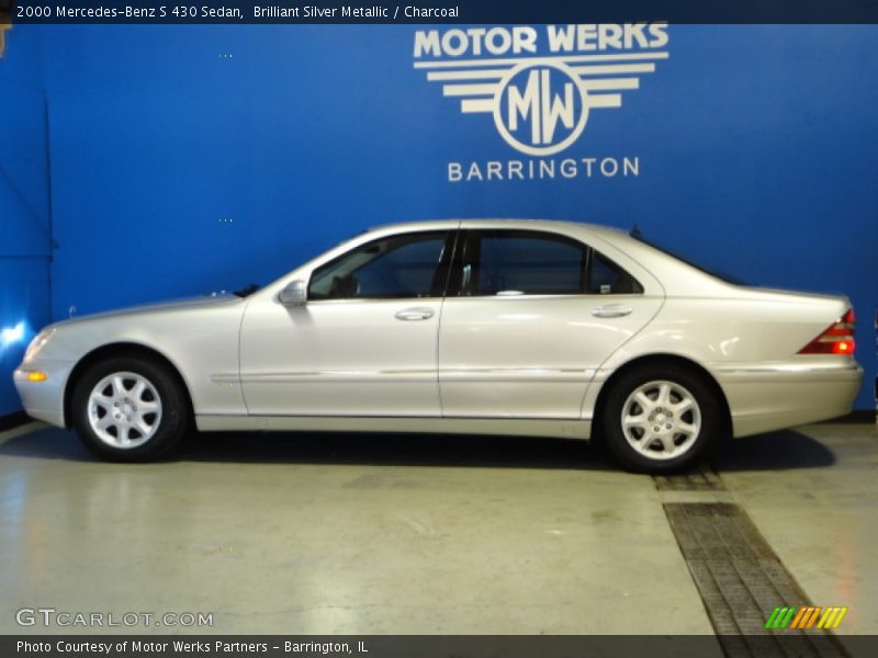 Brilliant Silver Metallic / Charcoal 2000 Mercedes-Benz S 430 Sedan