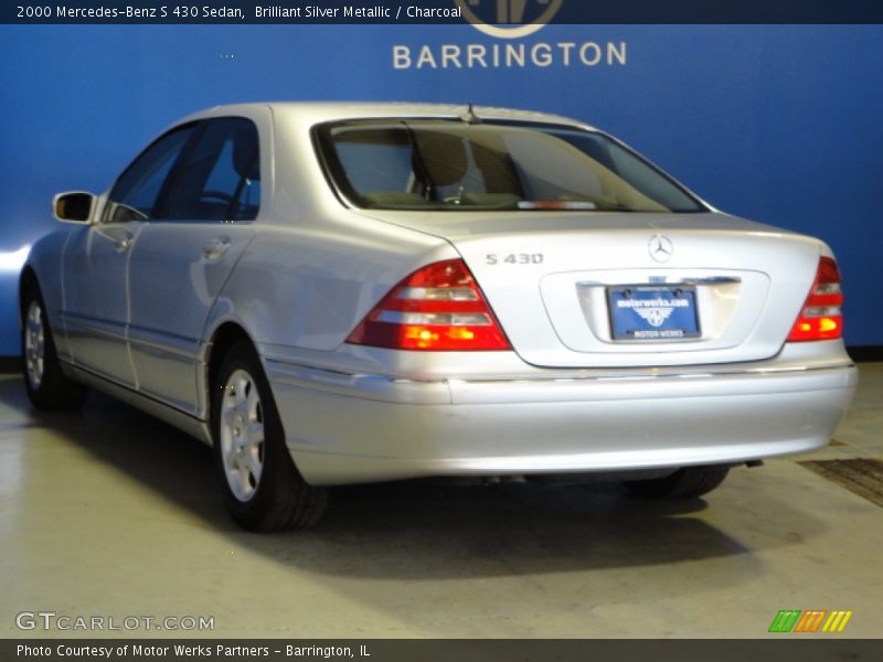 Brilliant Silver Metallic / Charcoal 2000 Mercedes-Benz S 430 Sedan