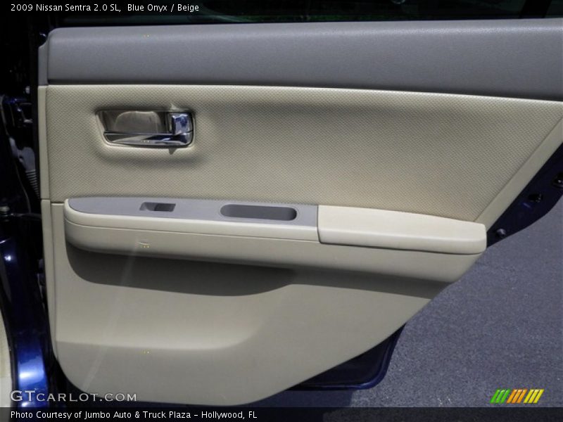 Blue Onyx / Beige 2009 Nissan Sentra 2.0 SL