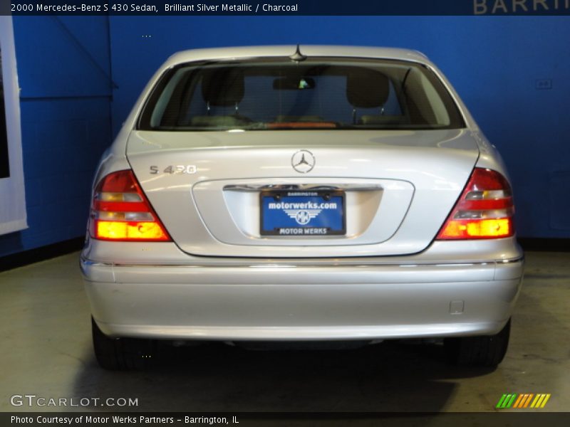 Brilliant Silver Metallic / Charcoal 2000 Mercedes-Benz S 430 Sedan