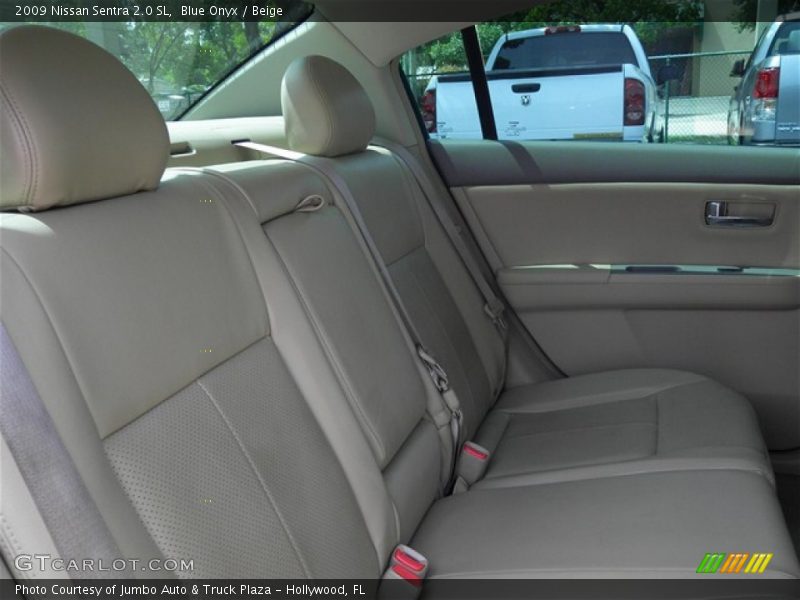 Blue Onyx / Beige 2009 Nissan Sentra 2.0 SL