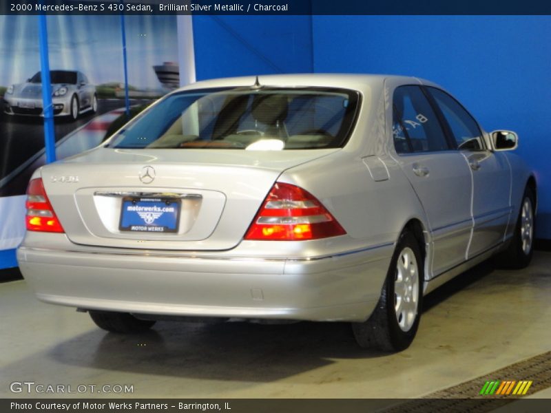 Brilliant Silver Metallic / Charcoal 2000 Mercedes-Benz S 430 Sedan