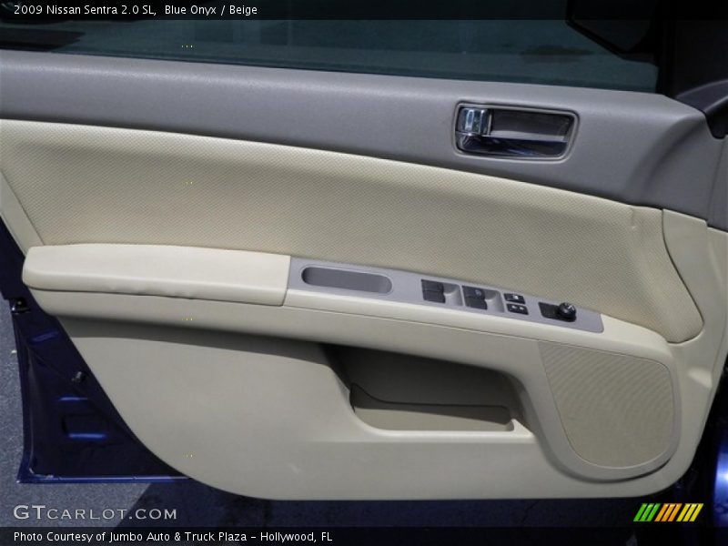 Blue Onyx / Beige 2009 Nissan Sentra 2.0 SL