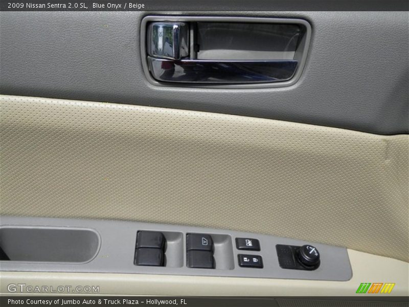 Blue Onyx / Beige 2009 Nissan Sentra 2.0 SL