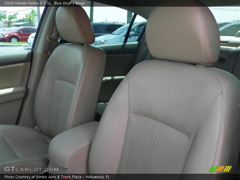 Blue Onyx / Beige 2009 Nissan Sentra 2.0 SL