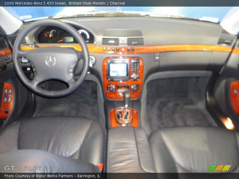 Brilliant Silver Metallic / Charcoal 2000 Mercedes-Benz S 430 Sedan
