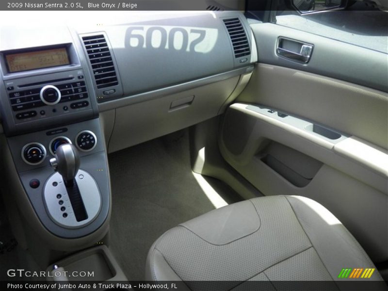 Blue Onyx / Beige 2009 Nissan Sentra 2.0 SL