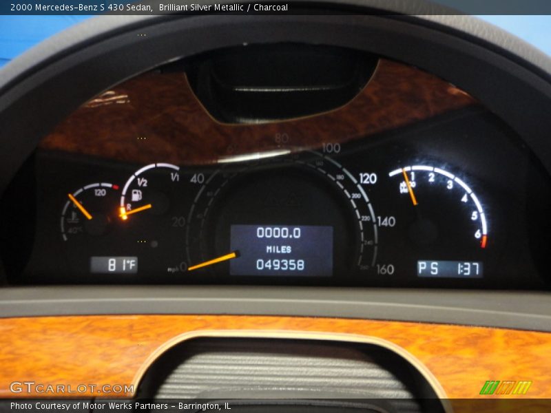  2000 S 430 Sedan 430 Sedan Gauges