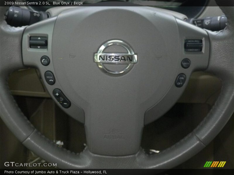 Blue Onyx / Beige 2009 Nissan Sentra 2.0 SL