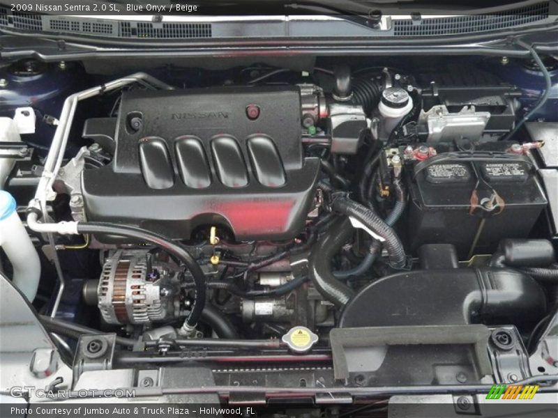 Blue Onyx / Beige 2009 Nissan Sentra 2.0 SL