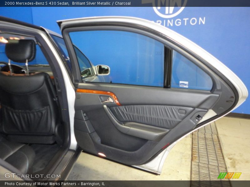 Brilliant Silver Metallic / Charcoal 2000 Mercedes-Benz S 430 Sedan
