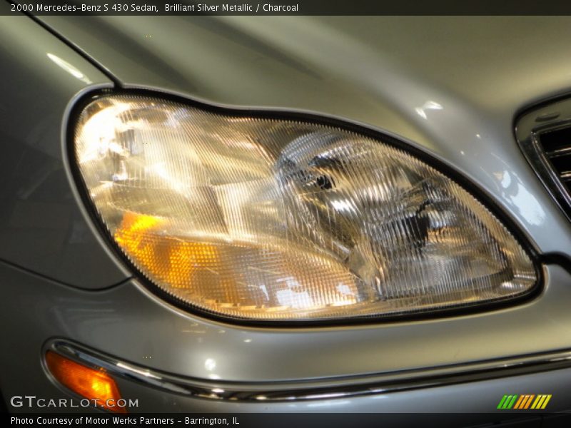 Brilliant Silver Metallic / Charcoal 2000 Mercedes-Benz S 430 Sedan