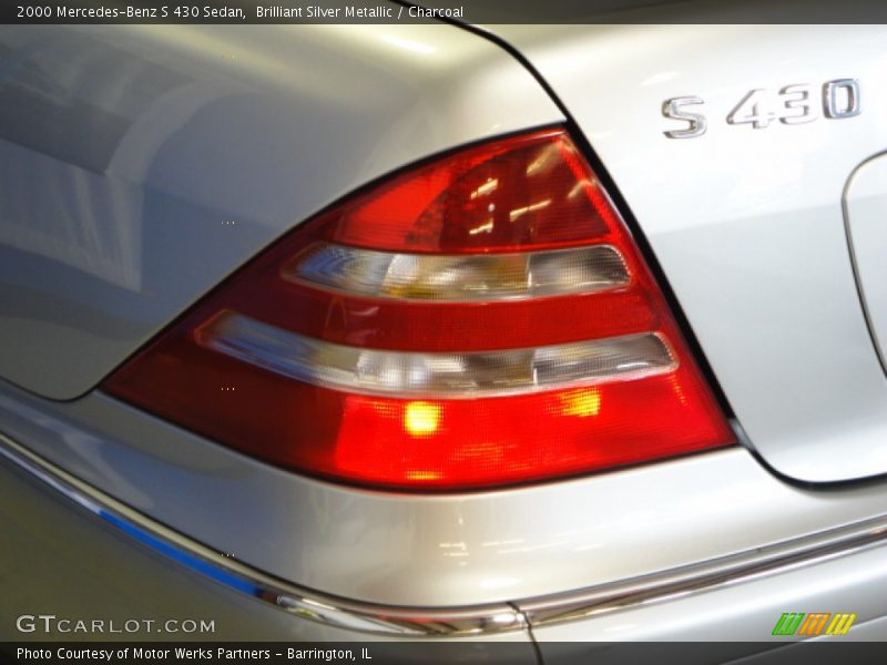 Brilliant Silver Metallic / Charcoal 2000 Mercedes-Benz S 430 Sedan