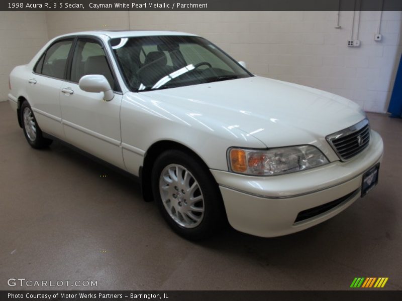 Cayman White Pearl Metallic / Parchment 1998 Acura RL 3.5 Sedan