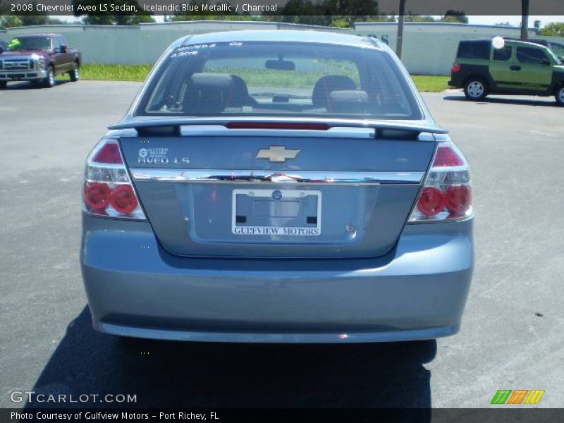 Icelandic Blue Metallic / Charcoal 2008 Chevrolet Aveo LS Sedan